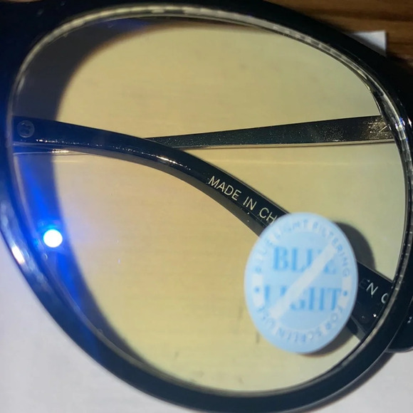 Nordstrom Black Round Sunglasses Blue Light Filtering - Picture 11 of 11